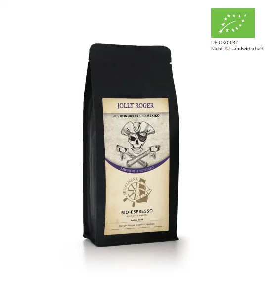 Jolly Roger (Bio-Espresso), Bohne, 250g